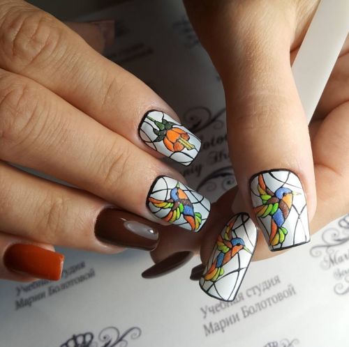 Дизайн ногтей 'Витражи' (Мария Болотова)