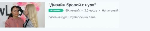 Дизайн бровей с нуля (Лана Карпенко)