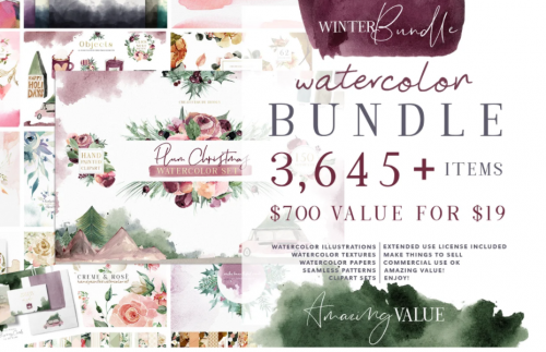 [Сreativemarket] Watercolor Bundle
