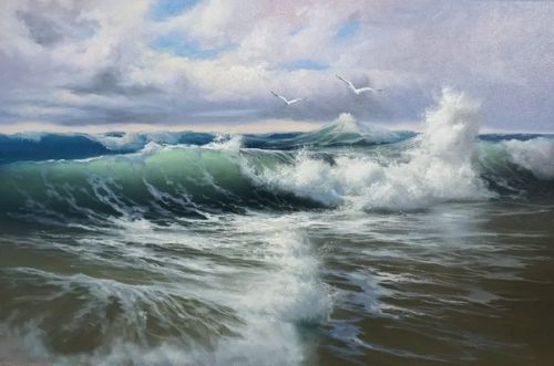 [Школа морского пейзажа] Бирюзовое настроение. Профессионалам (Дмитрий Роза)