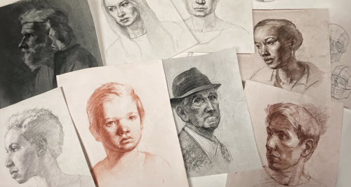 [Художник Online] Портреты в графике. Тариф Без обратной связи (Роман Круглов)