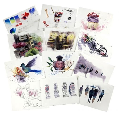 [Художник Online] Акварельный скетчинг. Тариф Без обратной связи (Дарья Куцаева)