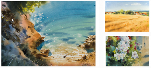 [Enterclass] Какого цвета лето? Aкварельный марафон (Сeргeй Куpбaтoв)