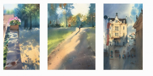 [enterclass] Акварельный марафон «Тени и оттенки». Тариф Стандарт (Сергей Курбатов)