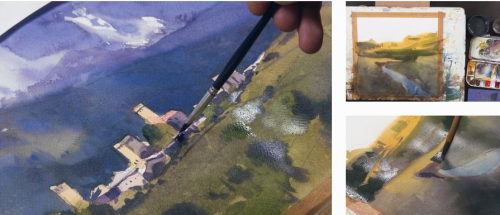 [enterclass] Акварельный марафон «Лучше гор только горы». Тариф Стандарт (Андрей Ковалик)