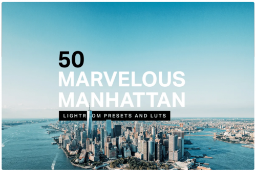 [Creativemarket] 50 Manhattan Lightroom Presets LUTs