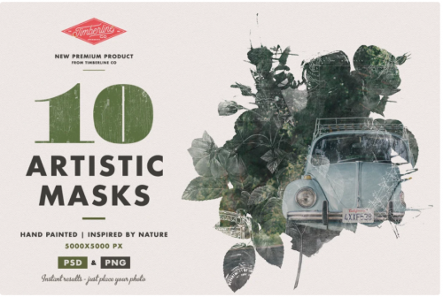 [Creativemarket] 10 Artistic Watercolour Masks