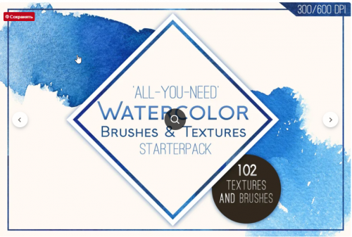 [Creativemarket] 102 Watercolor Goodies! Quick!