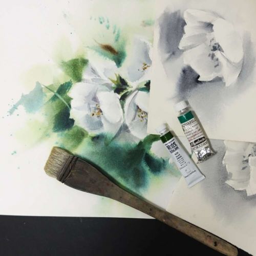 [13.school] Цветы акварелью (Полина Ишханова)