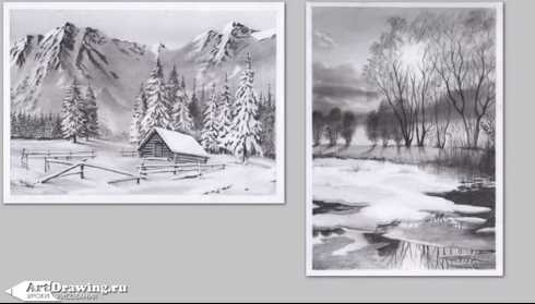 Пейзаж графитный (Юрий Синчуков)