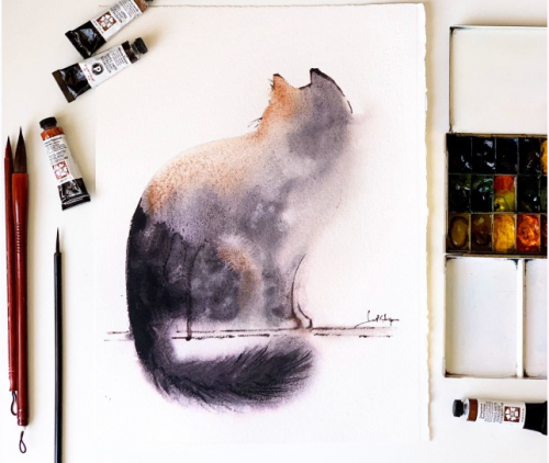 Пятна и брызги. Коты (София Родионова)