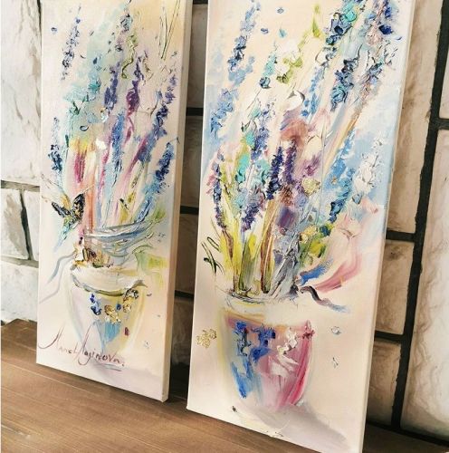 Две картины маслом методами Импасто и Аля-Прима (Анна Логинова)