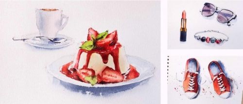 Акварельный скетчинг: Вдохновение под рукой (Надя Лойтлофф)