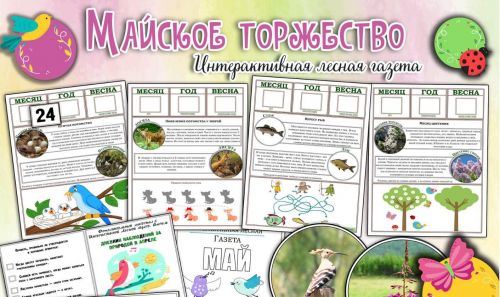 [Увлекательное обучение] Интерактивная Лесная газета. Майский выпуск. Месяц цветения и птичьих песен (Солдатова Елена)