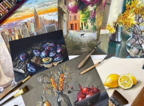 [Художник Online] Масляная пастель. Тариф Без обратной связи (Ника Сабрекова)