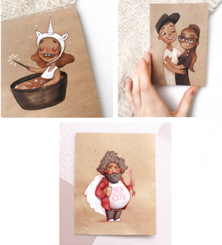 [amlab] Иллюстрация на крафт-бумаге (Анна Ломакина)