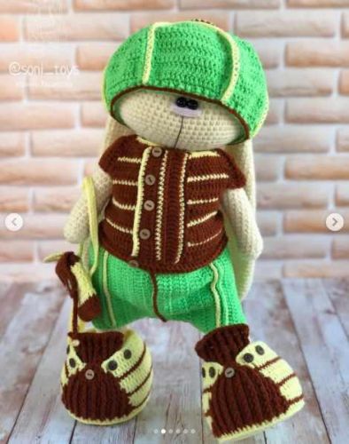 [Вязание] МК Комплект одежды 'Кайл' для Зайки/Кота( Ирина Тарасова, soni_toys)