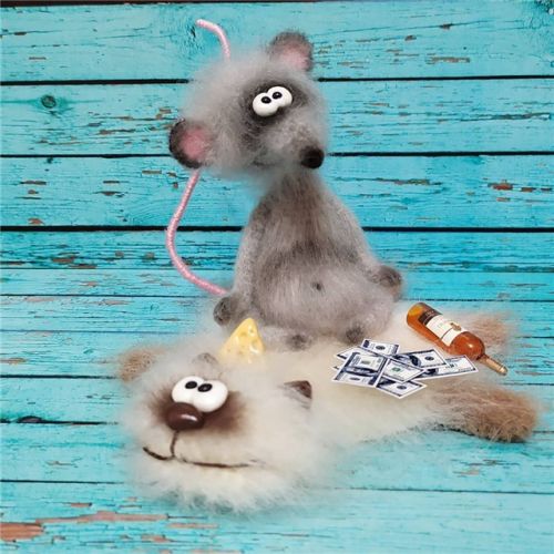 [Вязание] Мастер-класс 'Крысуля'(catfairy marisha)