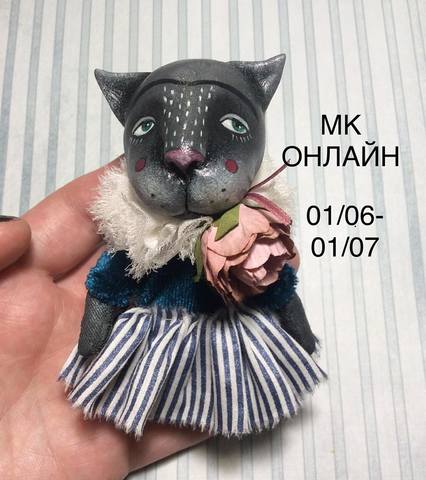[Лепка] Ладошечный кот (Светлана Полунина)