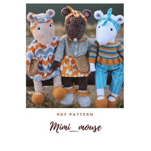 [Игрушки] Мастер-класс по вязанию игрушки «Мышки» (Диана Пацкун)