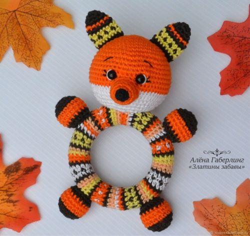 [Игрушки] Мастер-класс «Погремушка Лисичка» (Алёна Габерлинг)
