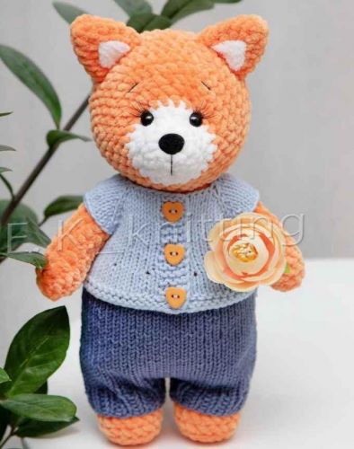 [Игрушки] Мастер-класс «Плюшевый лисенок» (e.k._knitting)