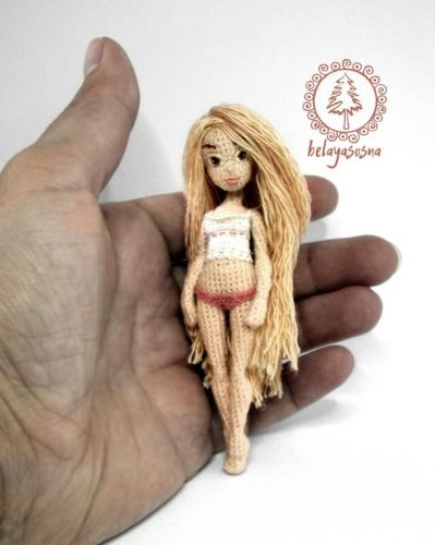 [Игрушка] Мини-куколка «10 см нежности», крючком (belayasosna)
