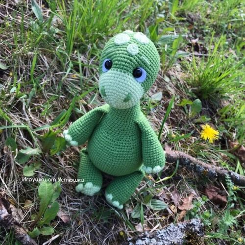 [Игрушка] Мастер-класс по вязанию крючком Динозаврик (Мария Устюшкина)