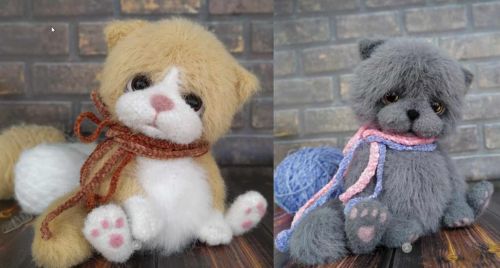 [Игрушка] Котик Пифагор / Кошка Люся (Наталья Зрожевская)