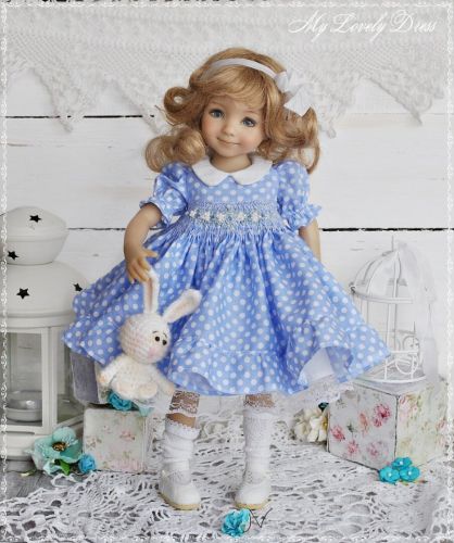 Совместный пошив Пышное платье с буфами и воротничком на кукол Паола Рейна (Нур Рун)