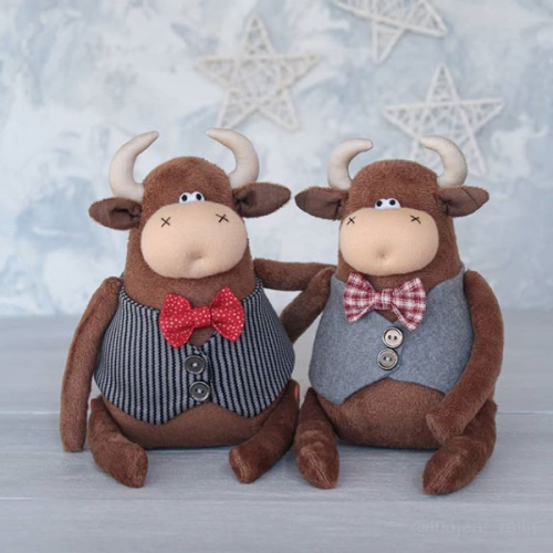 Шьём быка-плюшевые бока (ludjam_mila)