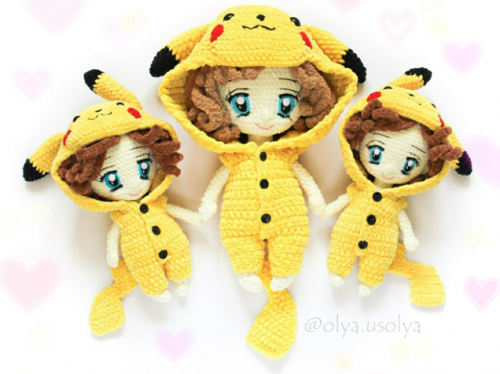 Плюшевая кукла Эйми с комбинезоном (Оля Усольцева)