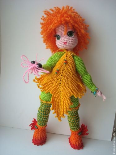 Ося (осень маленькая). Авторская работа вязания игрушки (Тамара Кривобокова)