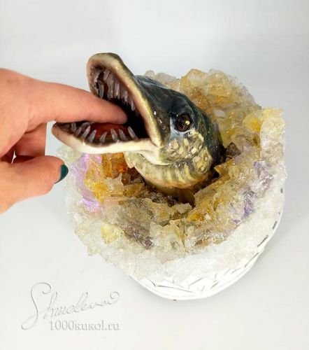 МК 'Щука в пруду' (светильник-шкатулка) Фом-арт (Татьяна Шмелёва)