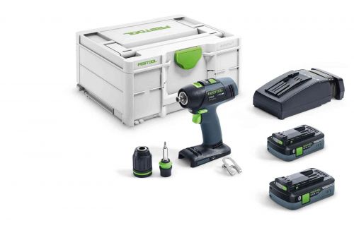 Аккумуляторная дрель-шуруповёрт T 18+3 HPC 4,0 I-Plus Festool