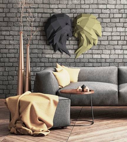 [CumulusCraft] Шаблон полигональных львов в формате PDF (Макс Майгула)