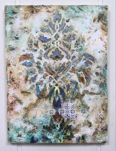 Живописные фактуры, интерьерное микс медиа панно (Наталья Жукова)