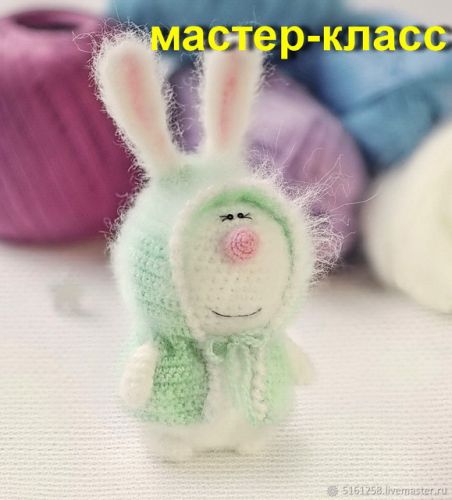 Зайка в курточке мастер-класс (крючок) (Анна Карелина)