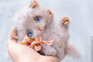 Выкройка+подробный МК 'Котёнок' (Катя Беспалова)