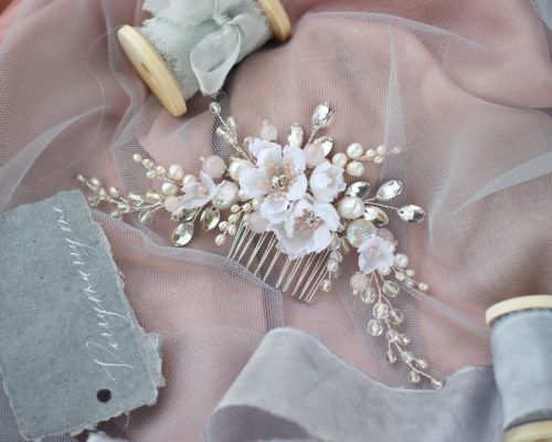 Видео мастер класс 'Гребень с цветами из шелка' (Наталья Чечельницкая)