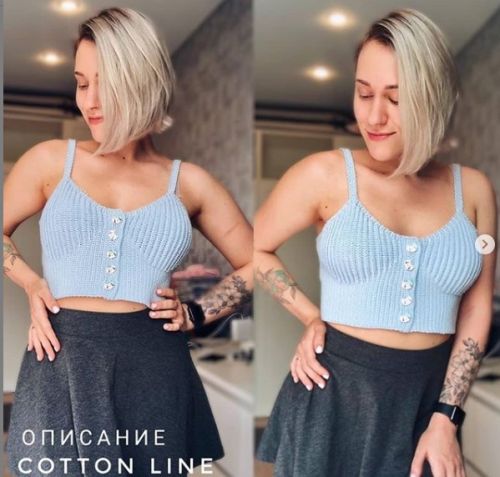 Топ 'Cotton line' (katia_shar_)