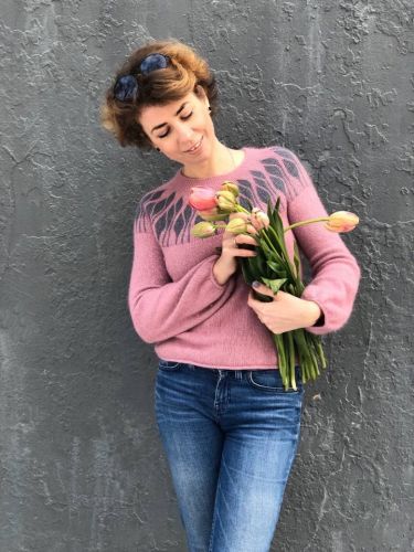 Свитер «Цветочные Бутоны» (Людмила Аксеник)