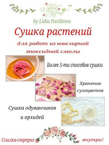 Сушка растений для работ из ювелирной эпоксидной смолы (Лидия Павликова)