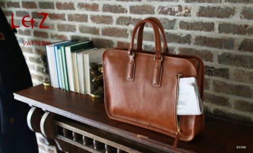 Сумка-портфель из кожи, модель BDQ-31 (LetZ pattern)