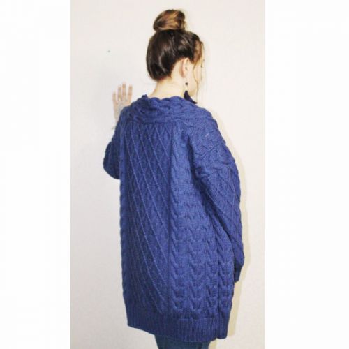 Синий кардиган с косами (olga.dursun)