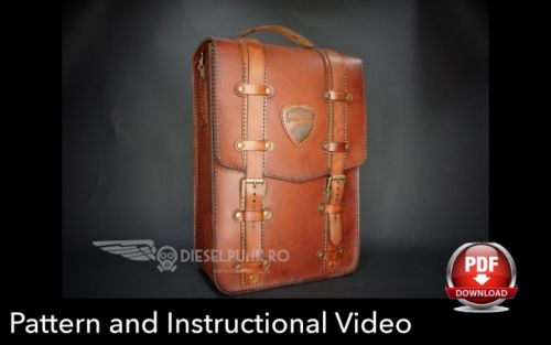 Рюкзак из кожи «Motoko 2» (DieselpunkRo)