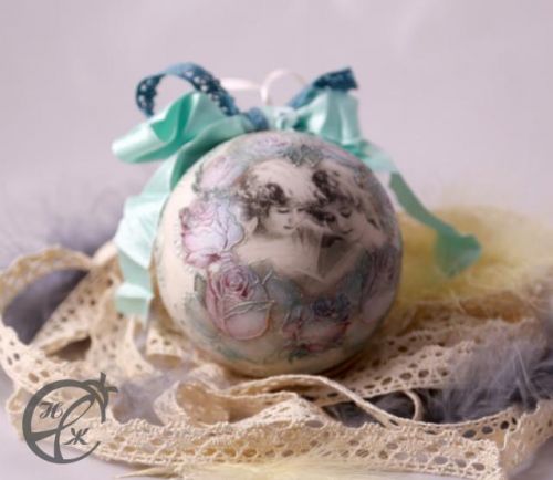 Рождественский Винтажный Шар (Наталья Жукова)