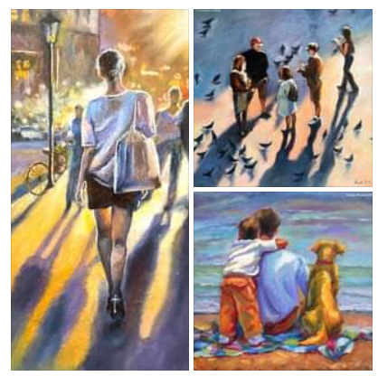 Рисуем фигуры маслом в стиле импрессионизм (Юлия Кошелева)