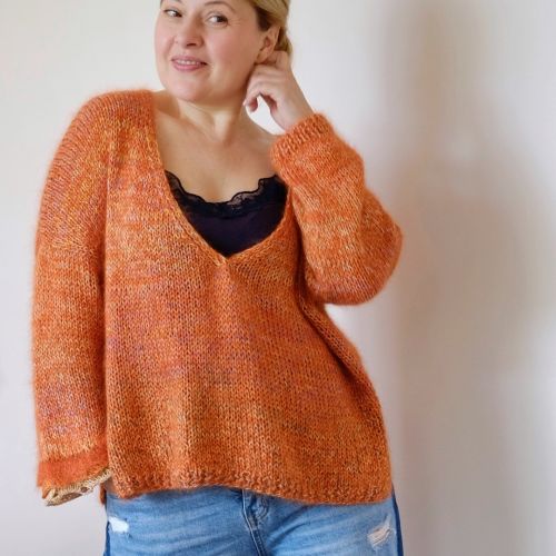 Пуловер 'Заводной апельсин' (Лена Родина)