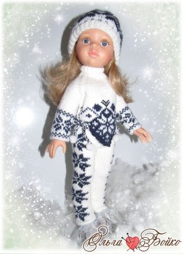 PDF журнал Мастер-класс 'Зимнее свидание' для кукол Paola Reina (спицы) (Ольга Бойко)